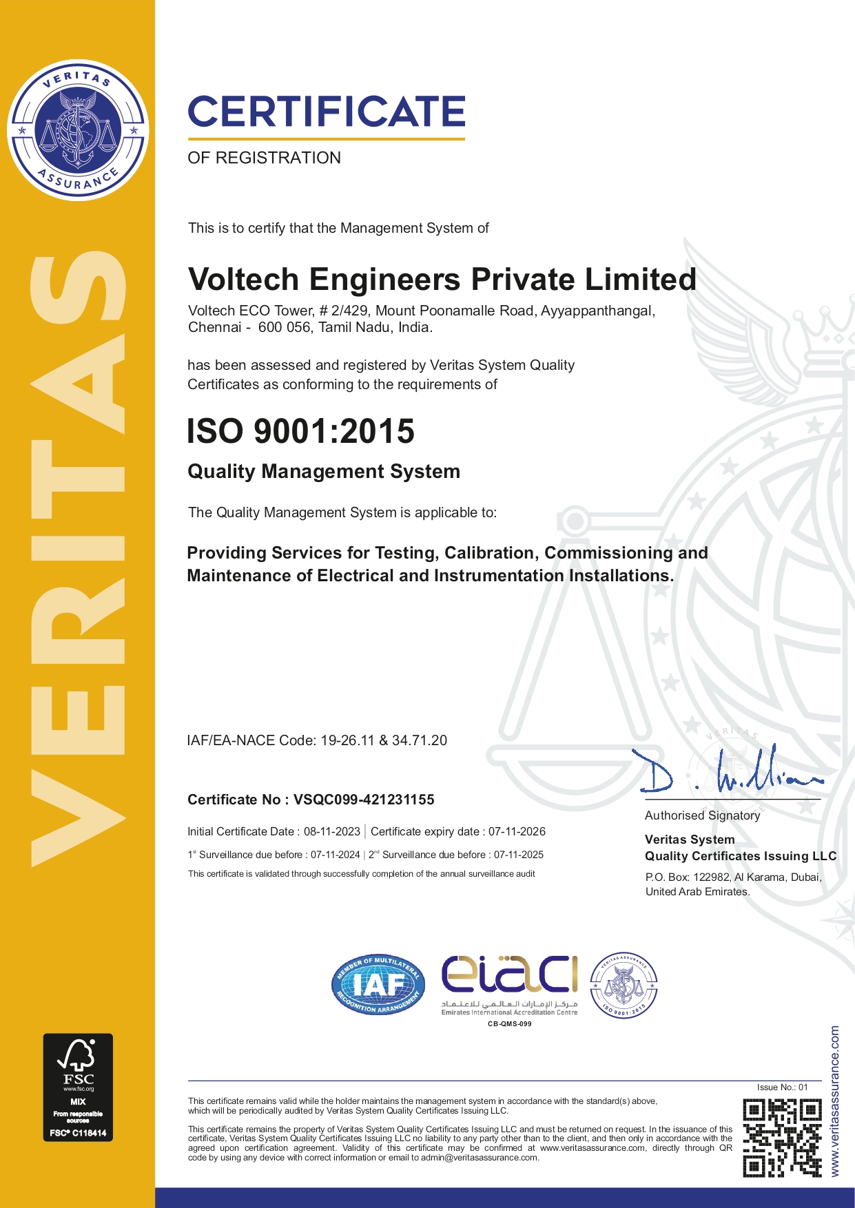 Certificate 1